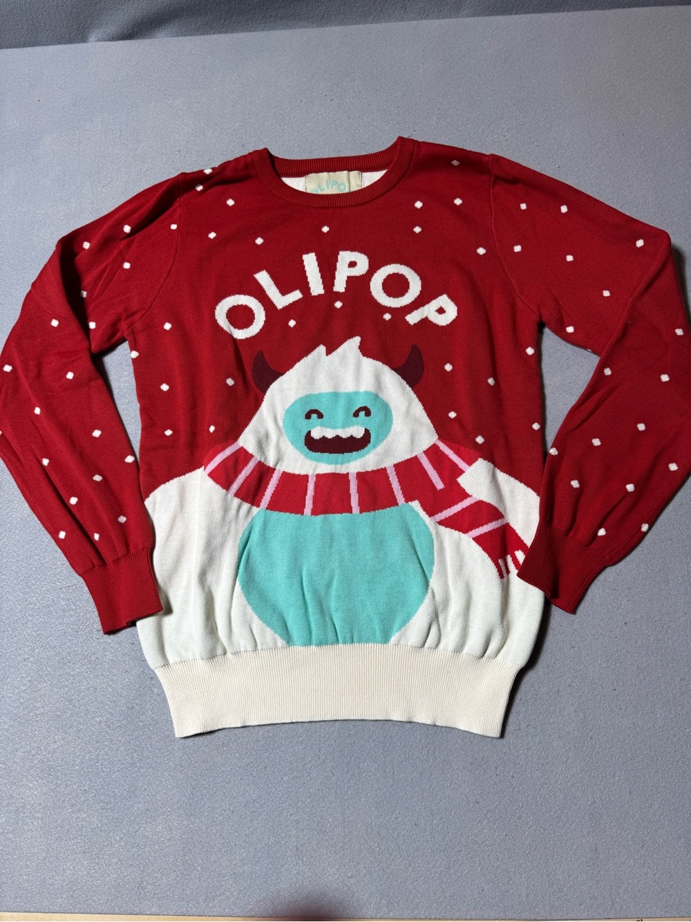 Olipop Holiday Graphic Sweater - Unisex Medium - NWOT